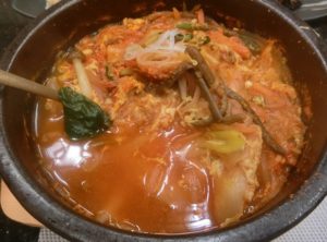 麻布十番 韓国料理「韓日館」ランチ ユッケジャンスープ